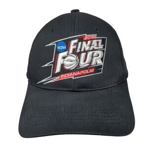 2015 NCAA Final Four Indianapolis Strapback Hat Black OSFM Embroidered Logo